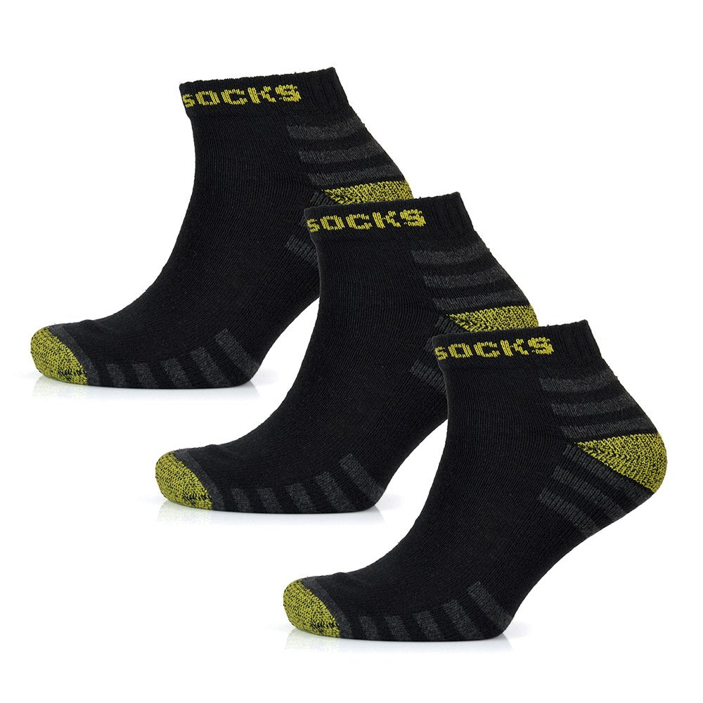 Mens Work Socks Storm Ridge Hardwearing Crew Trainer 3 Pack Cotton Blend 7-11 Mens Work Socks Storm Ridge Hardwearing Crew Trainer 3 Pack Cotton Blend 7-11